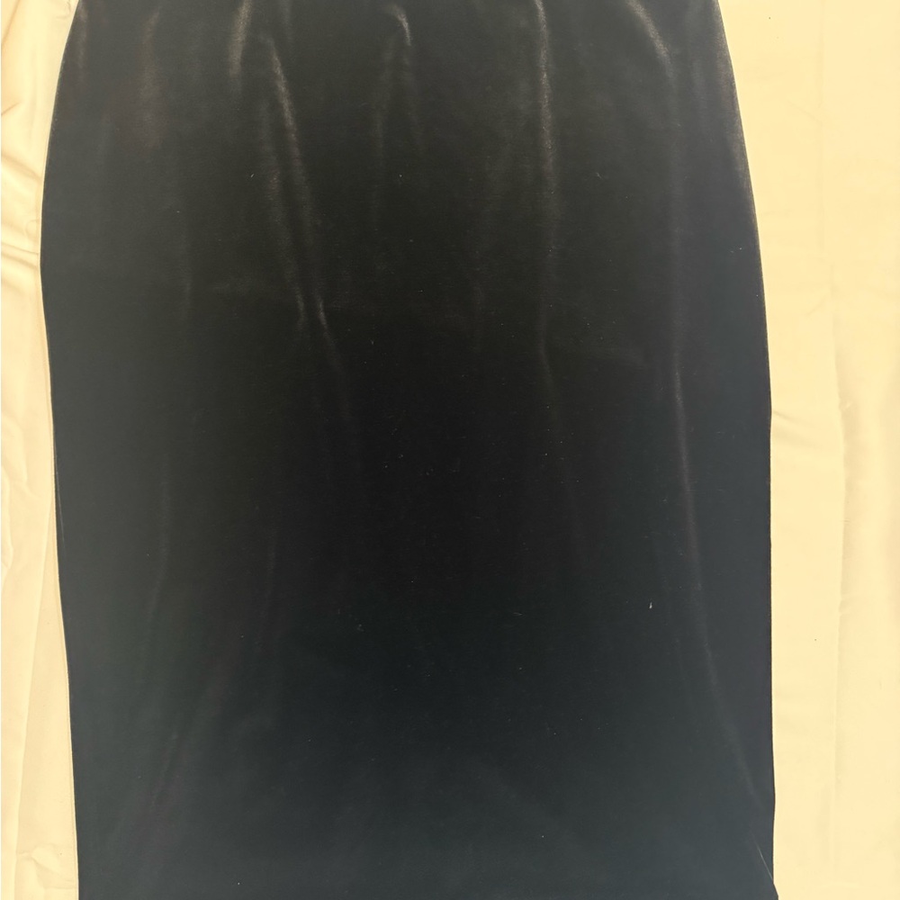 Vince Camuto Navy Velvet Pencil Skirt